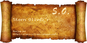 Stern Olivér névjegykártya