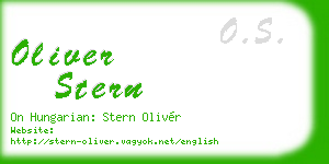 oliver stern business card